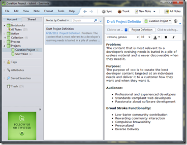 Using Evernote to document your progress Using Evernote to document your progress